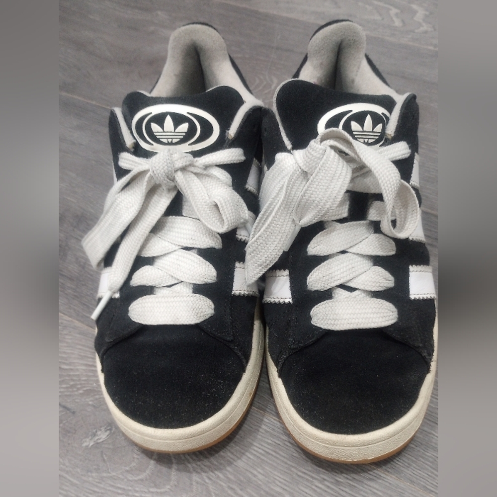 Adidas Men's Campus Black and White Sneakers
